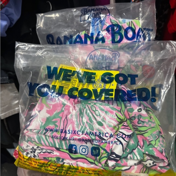 Banana Boat UPF 50+ St Raphael-Pink and Green Sundress Coverup - Picture 10 of 10